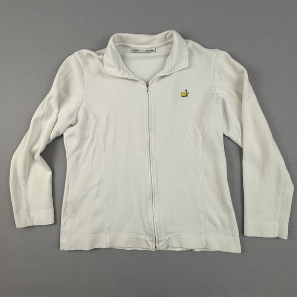 Masters Collection Jacket Women's Large Augusta National Golf Full Zip White - Picture 1 of 15